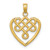 Image of 10K Yellow Gold Small Celtic Knot Heart Pendant