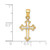 Image of 10k Yellow Gold Small CZ Cross Pendant 10C1134