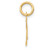 Image of 10K Yellow Gold Small Fancy Script Initial G Charm