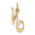 Image of 10K Yellow Gold Small Fancy Script Initial N Charm