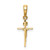 Image of 10k Yellow Gold Small INRI Crucifix Pendant