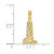 Image of 10K Yellow Gold Small Lighthouse W/Building Pendant
