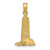 Image of 10K Yellow Gold Small Lighthouse W/Building Pendant