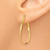 Image of 27.6mm 10k Yellow Gold Small Twisted Earrings