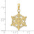 Image of 10K Yellow Gold Snowflake Pendant 10K4744