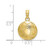 Image of 10k Yellow Gold Soccer Ball Pendant 10K5434
