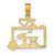 Image of 10k Yellow Gold Solid Hawaii State Pendant