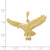 Image of 10K Yellow Gold Solid Polished Eagle Pendant 10C2435