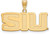 Image of 10K Yellow Gold Southern Illinois University Medium Pendant by LogoArt 1Y003SIU