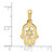 Image of 10K Yellow Gold Star of David Chamseh Pendant