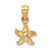 Image of 10K Yellow Gold Starfish Pendant 10K2949