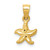 Image of 10K Yellow Gold Starfish Pendant 10K2949