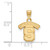 Image of 10K Yellow Gold Syracuse University Small Pendant by LogoArt (1Y002SYU)