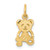 Image of 10K Yellow Gold Teddy Bear Charm 10C659