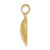 Image of 10k Yellow Gold Textured 2-D Clam Shell Pendant