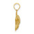 Image of 10k Yellow Gold Textured Angel Fish Pendant