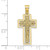Image of 10k Yellow Gold Textured Crucifix w/ Frame Pendant