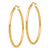 Image of 42mm 10k Yellow Gold Textured Hinged Hoop Earrings TA29