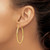 Image of 42mm 10k Yellow Gold Textured Hinged Hoop Earrings TA29