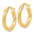 Image of 21mm 10k Yellow Gold Textured Hinged Hoop Earrings TC21