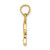 Image of 10K Yellow Gold Textured Mini Dolphin Jumping Pendant