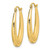 Image of 25mm 10k Yellow Gold Textured Oval Hollow Hoop Earrings 10ER271