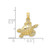 Image of 10K Yellow Gold Textured Sea Turtle Pendant