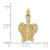 Image of 10k Yellow Gold Textured Sea Turtle Pendant 10K7645
