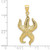Image of 10K Yellow Gold Textured Starfish Pendant Image of 10K Yellow Gold Textured Starfish Pendant