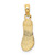 Image of 10K Yellow Gold Textured Straps Single Flip-Flop Pendant