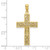 Image of 10k Yellow Gold Textured Swirl Design Crucifix Pendant