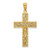 Image of 10k Yellow Gold Textured Swirl Design Crucifix Pendant
