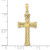 Image of 10K Yellow Gold Textured w/Square Center Cross Pendant