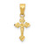 Image of 10K Yellow Gold Tiny Crucifix Pendant