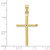 Image of 10k Yellow Gold Tubular Cross Pendant 10D1660