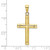 Image of 10k Yellow Gold Tubular Cross Pendant 10K8502