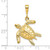 Image of 10K Yellow Gold Turtle Pendant 10C539