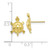 Image of 10k Yellow Gold Turtle Post Earrings 10TC598