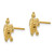 Image of 10k Yellow Gold Turtle Post Earrings 10TE627