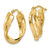 Image of 18.28mm 10k Yellow Gold Twisted Hoop Earrings