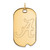 10K Yellow Gold University of Alabama Large Dog Tag by LogoArt
