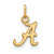 10K Yellow Gold University of Alabama X-Small Pendant by LogoArt (1Y001UAL)