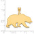 Image of 10K Yellow Gold University of California Berkeley Large Pendant LogoArt 1Y027UCB