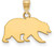 Image of 10K Yellow Gold University of California Berkeley Small Pendant LogoArt 1Y025UCB