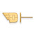 10K Yellow Gold University of Dayton X-Small Post Earrings by LogoArt
