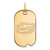 10K Yellow Gold University of Florida Small Dog Tag by LogoArt