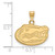 Image of 10K Yellow Gold University of Florida Small Pendant by LogoArt (1Y002UFL)