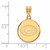 Image of 10K Yellow Gold University of Georgia Medium Disc Pendant by LogoArt