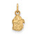10K Yellow Gold University of Georgia X-Small Pendant by LogoArt (1Y043UGA)