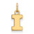 10K Yellow Gold University of Illinois X-Small Pendant by LogoArt (1Y001UIL)